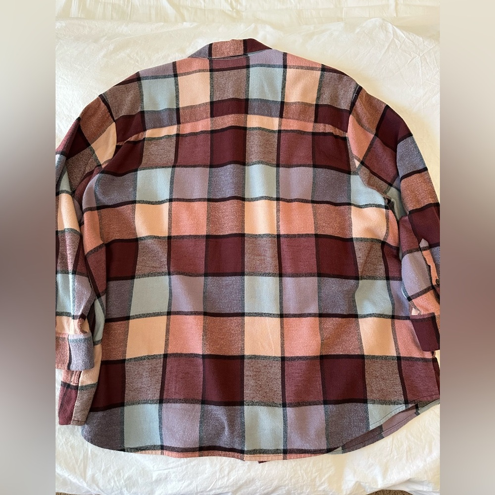 Madewell Flannel Button Down Size 2X - Picture 3 of 4
